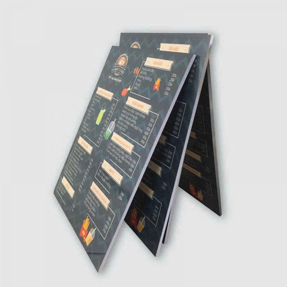 In menu bìa cứng giá rẻ