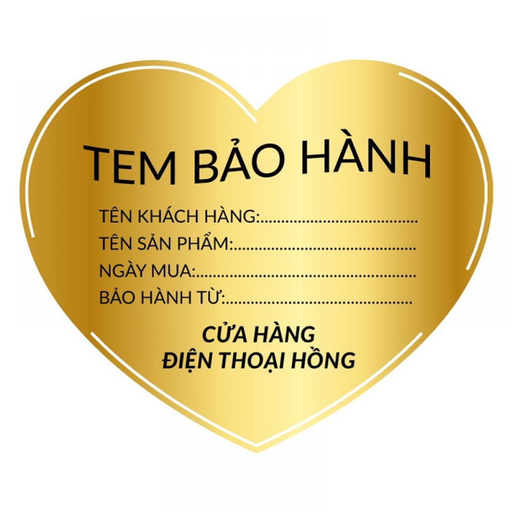 In tem bảo hành