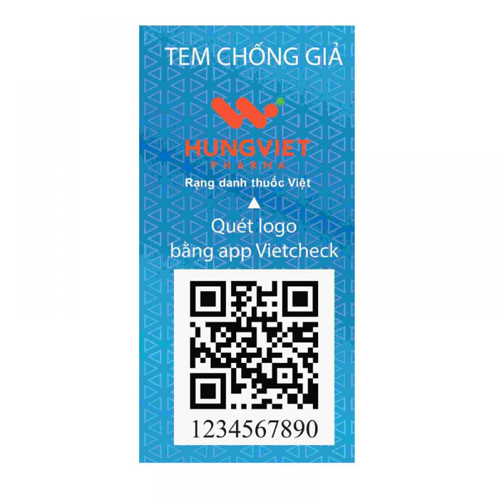 Mẫu tem chống giả có mã Qr