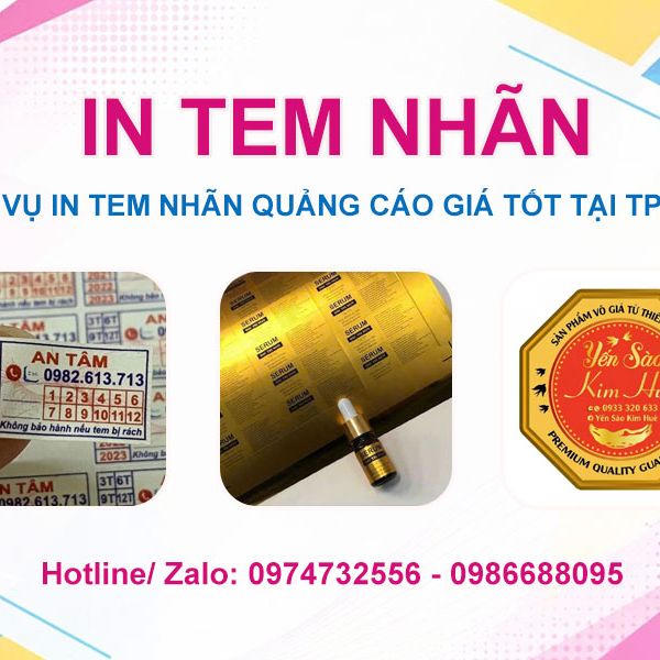 Dịch vụ in tem nhãn & quảng cáo chất lượng cao tại TP.HCM